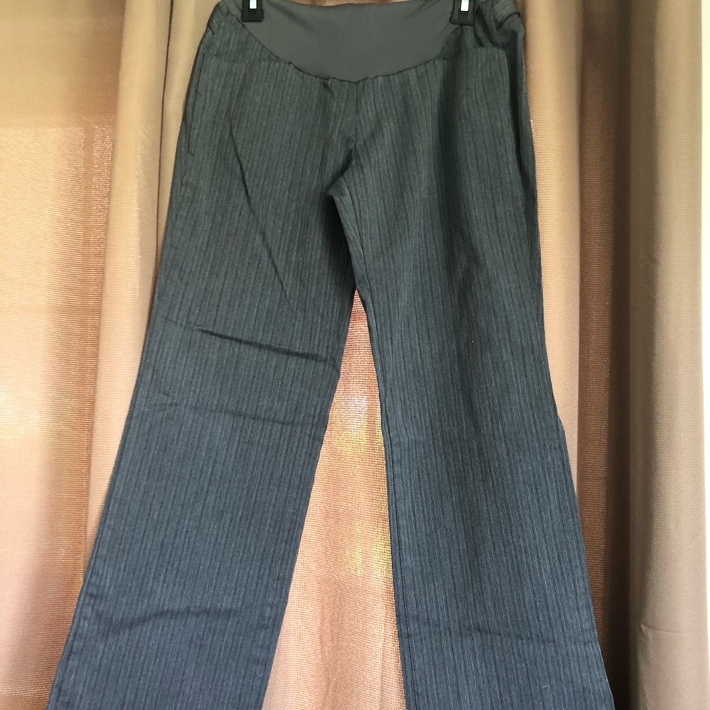 Motherhood Maternity Pinstriped Office Dress Pants
